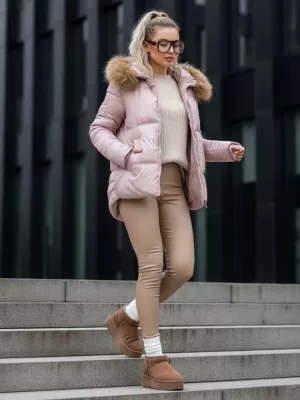 Dámska bunda DSTREET TY5526 RUŽOVÁ
