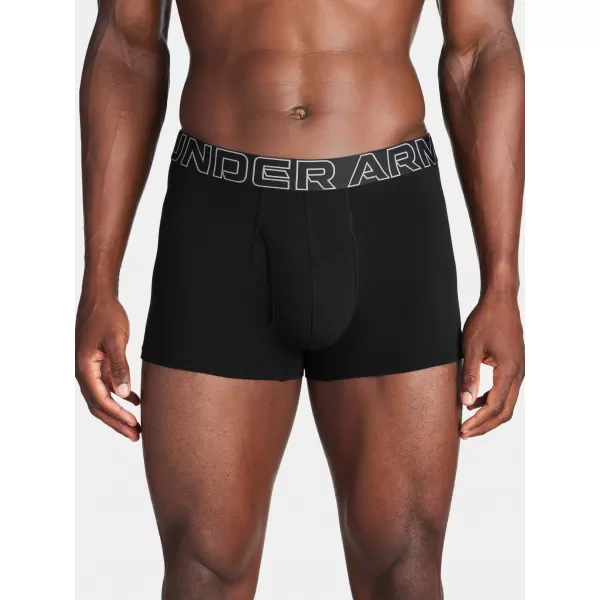  Pánske boxerky UNDER ARMOUR M UA PERF COTTON 3IN ČIERNA 
