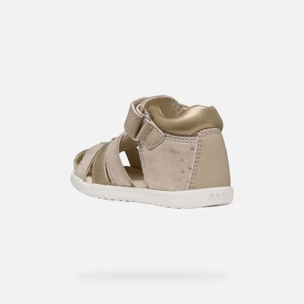  Dievčatá prvé kroky GEOX SANDAL MACCHIA B254WB007NFC8560 BÉŽOVÁ 