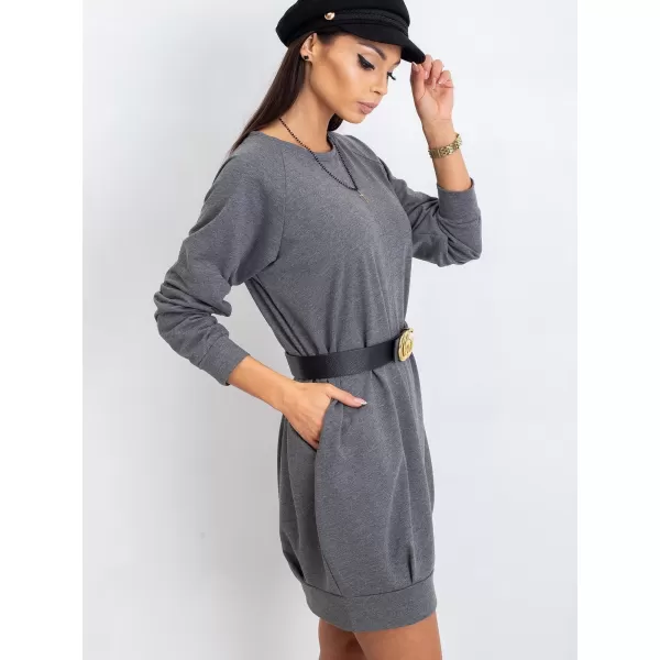  Dámske šaty BASIC FEEL GOOD RV-TU-5184.93P DARK GREY 