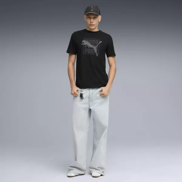  Pánske tričko PUMA GRAPHIC TEE 691775_01 PUMA BLACK 