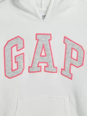 Detská mikina GAP PULLOVER LOGO HOODIE 849381-11 NEW OFF WHITE