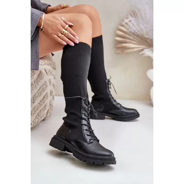 Dámske čižmy BOTO IRANEL 34803 BLACK 