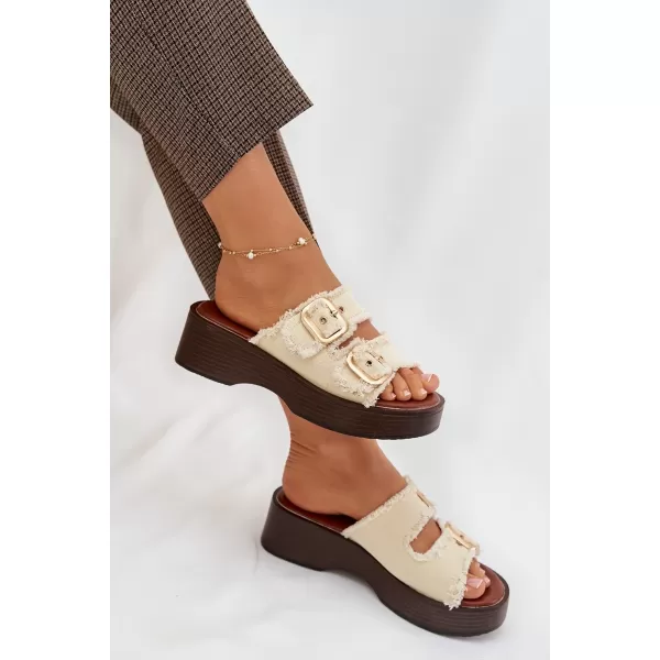  Dámske šľapky BOTO RENELISSE 41325 BEIGE 