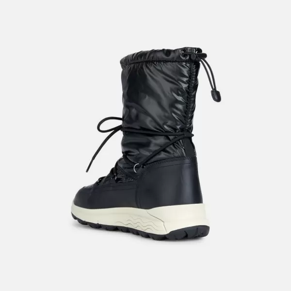  Dámske členkové čižmy GEOX SPHERICA 4X4 B ABX G011646 ČIERNA 