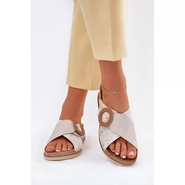  Dámske sandále INBLU RV000012 BEIGE 