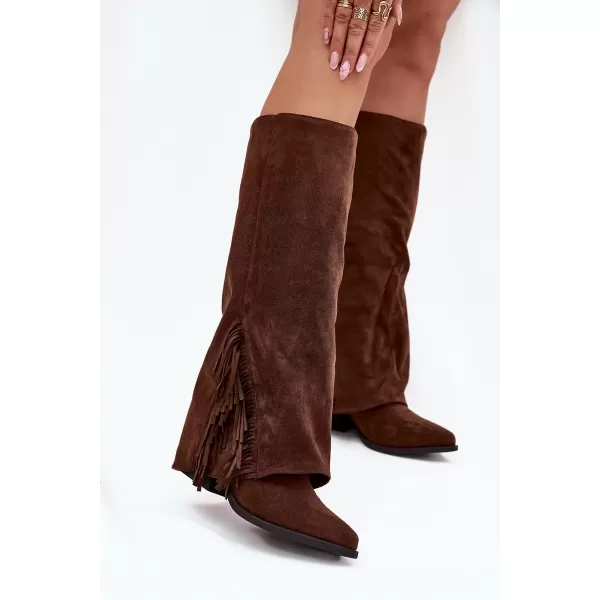  Dámske čižmy BOTO ZALIA 38567 BROWN 