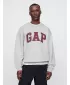 Pánska mikina GAP LOGO CREW SWEATSHIRT 616625-00 LIGHT GREY HEATHER