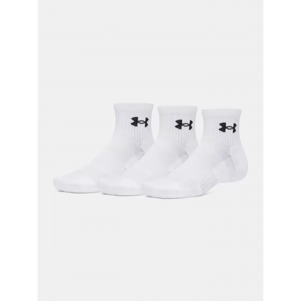  Ponožky UNDER ARMOUR PERFORMANCE COTTON 3P QTR 6009686-100 BIELA 