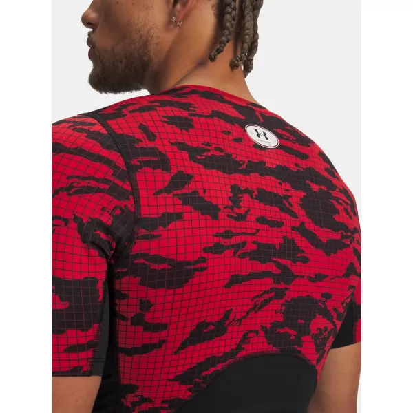  Pánske tričko UNDER ARMOUR HG PRINTED SS 6009657-002 ČIERNA 