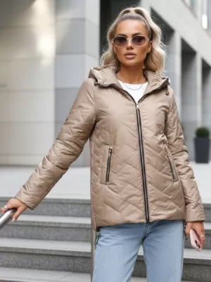 Dámska bunda DSTREET TY5609 KARAMELOVÁ