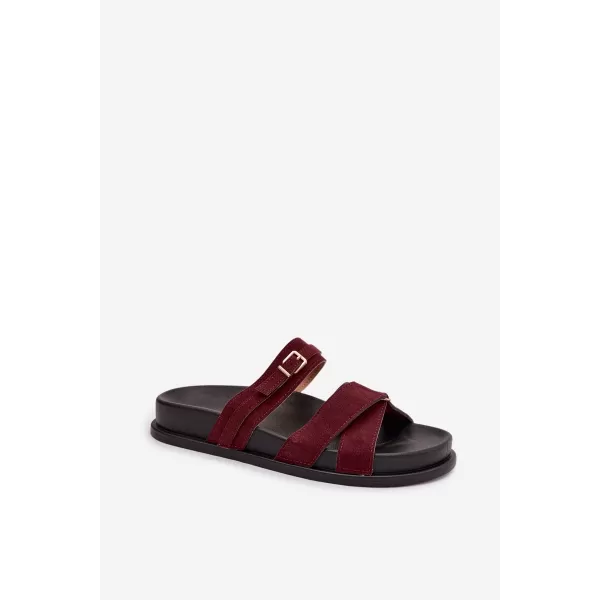  Dámske šľapky BOTO SELORINA 41592 BURGUNDY 