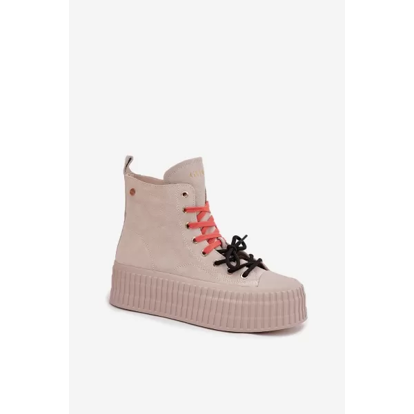  Dámske topánky GOE SS2N4047 BEIGE 