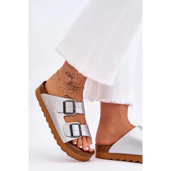  Dámske šľapky BIG STAR LL274476 SILVER Big Star Shoes 