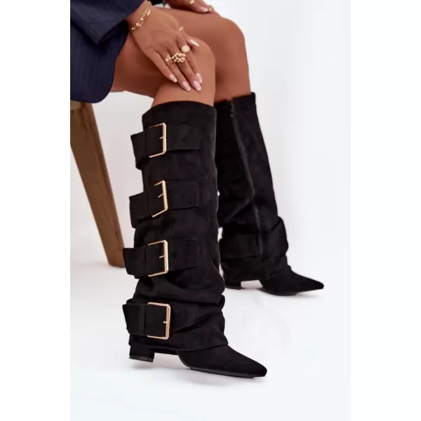  Dámske čižmy BOTO ISAVELLE 39162 BLACK 
