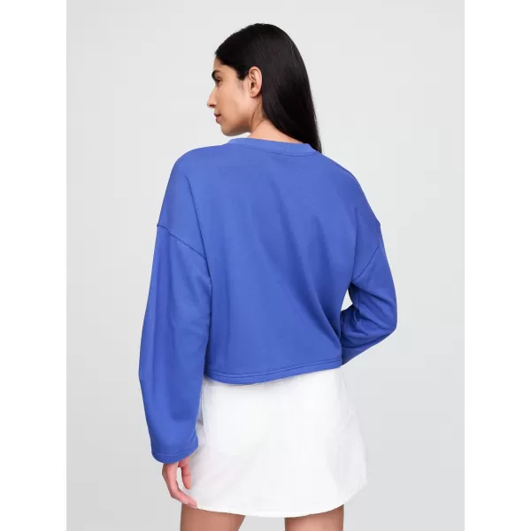  Dámska mikina GAP LOGO HORSESHOE SWEATSHIRT 767368-02 DAZZLING BLUE 