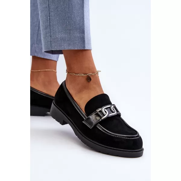  Dámske mokasíny S.BARSKI HY350A BLACK 