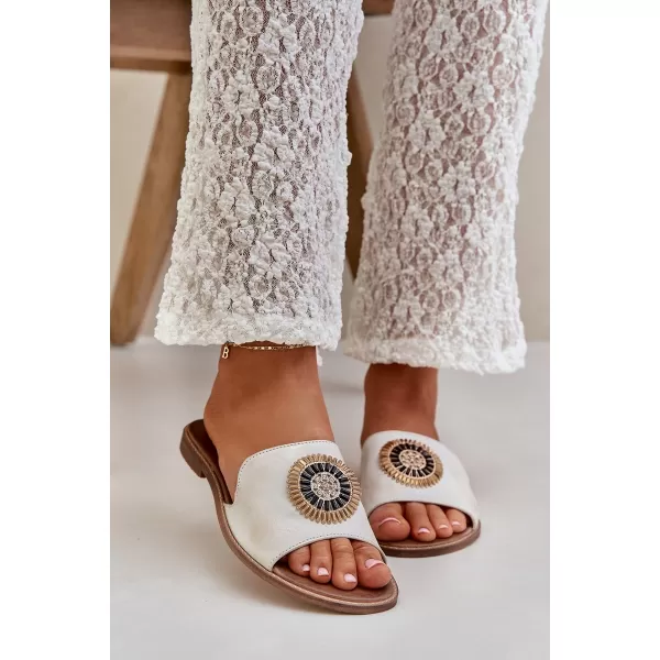  Dámske šľapky BOTO O 35305 WHITE 