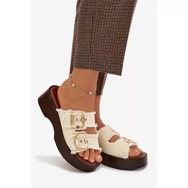  Dámske šľapky BOTO RENELISSE 41325 BEIGE 