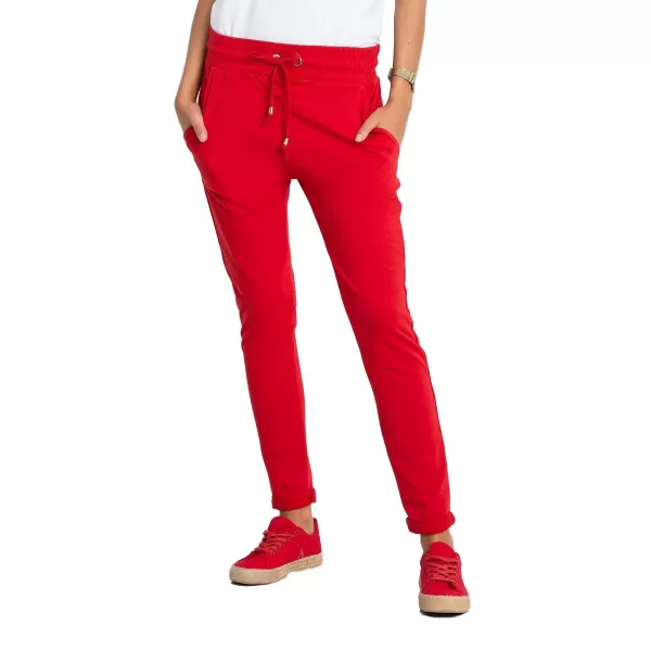  Dámske tepláky BASIC FEEL GOOD RV-DR-3698.07X RED 
