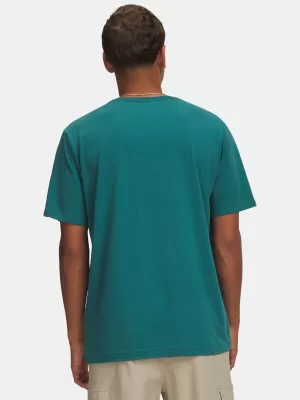Pánske tričko UNDER ARMOUR M 60/40S ARMOR GLOBE SS 6009261-338 ZELENÁ