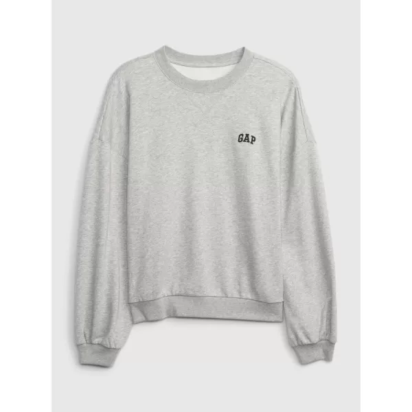 Dámska mikina GAP LOGO VOLUME SLEEVE SWEATSHIRT 476351-02 LIGHT HEATHER GREY 