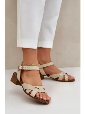 Dámske sandále ZAZOO 40372 BEIGE