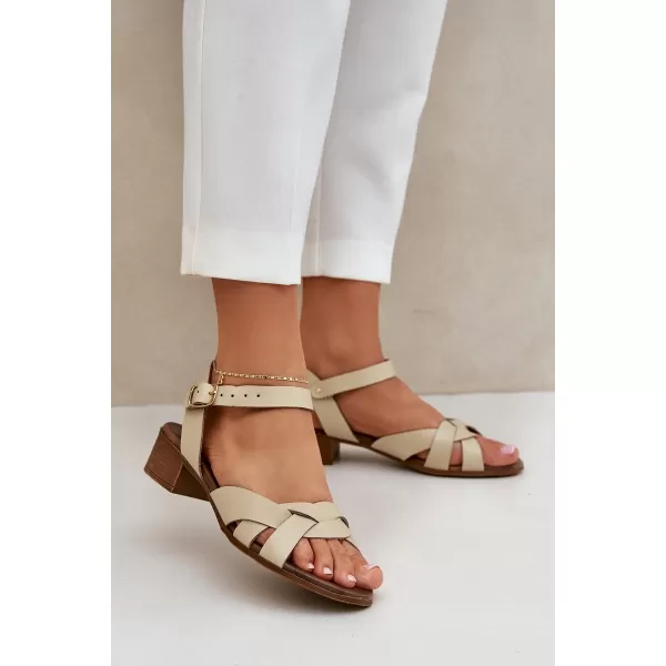  Dámske sandále ZAZOO 40372 BEIGE 