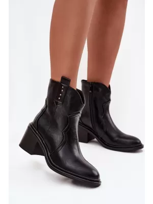 Dámske topánky na podpätku BOTO IVERLY 40565 BLACK