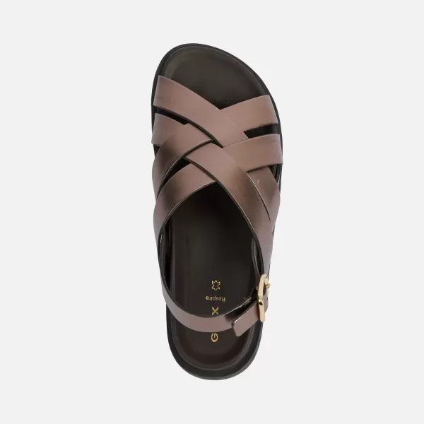  Dámske sandále GEOX ADELASH G012818 HNEDÁ 