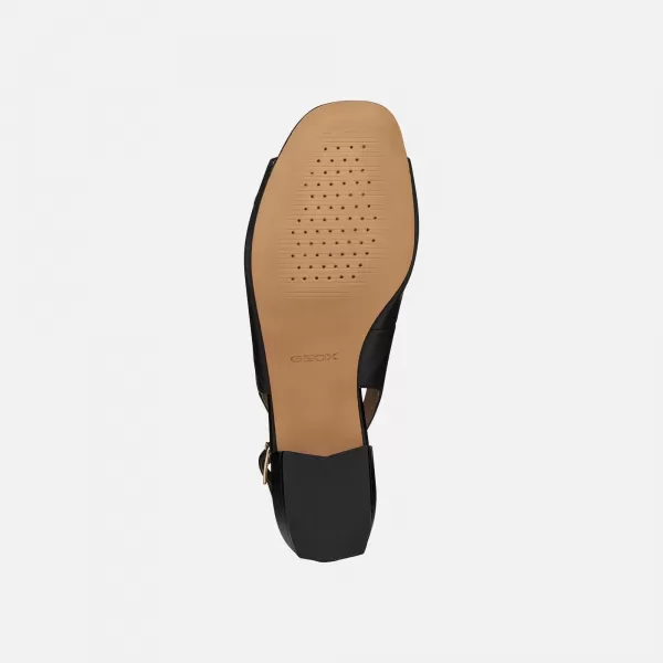  Dámske sandále GEOX NEW ERAKLIA 15 G012993 ČIERNA 