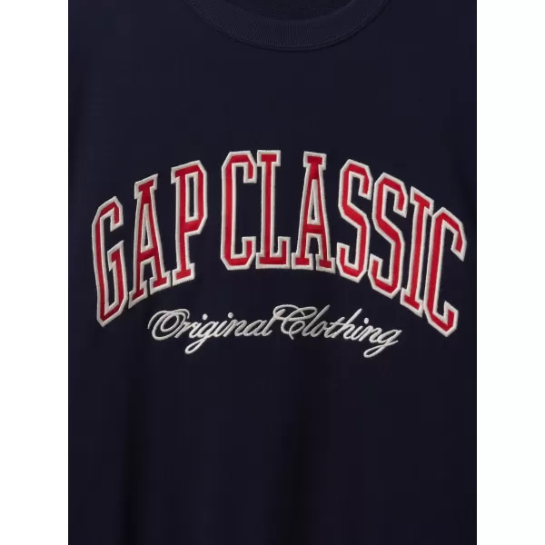  Pánska mikina GAP CLASSIC LOGO SWEATSHIRT 744748-01 NAVY UNIFORM 