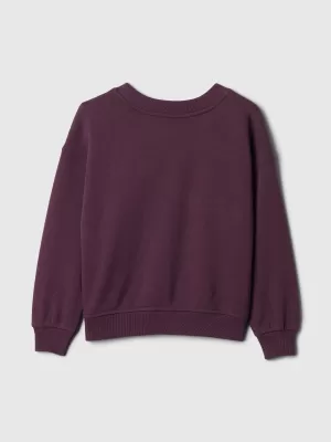 Detská mikina GAP LOGO 1969 CREW SWEATSHIRT 515121-00 PURPLE RAY