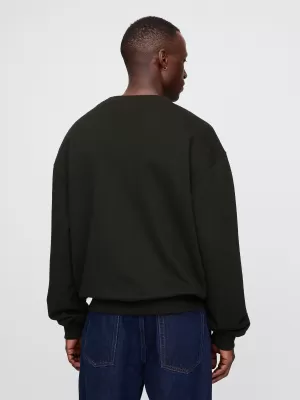 Pánska mikina GAP LOGO CREW SWEATSHIRT 616625-02 TRUE BLACK
