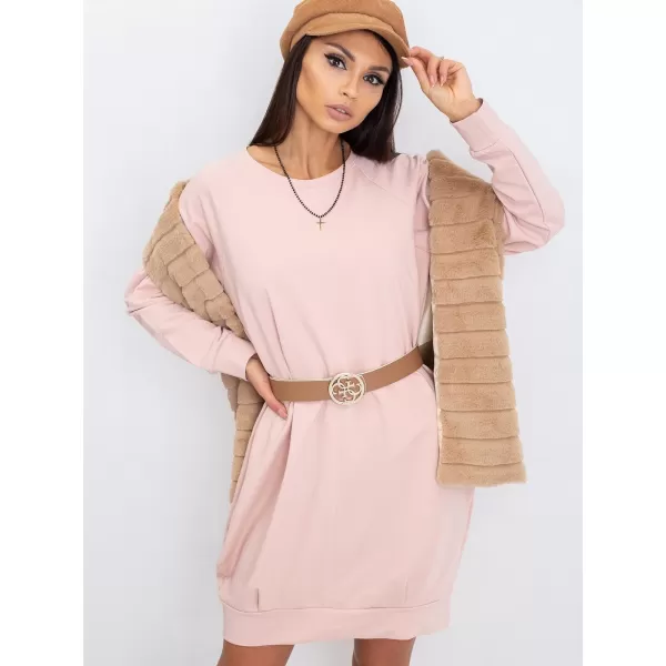  Dámske šaty BASIC FEEL GOOD RV-TU-5184.93P BRIGHT PINK 