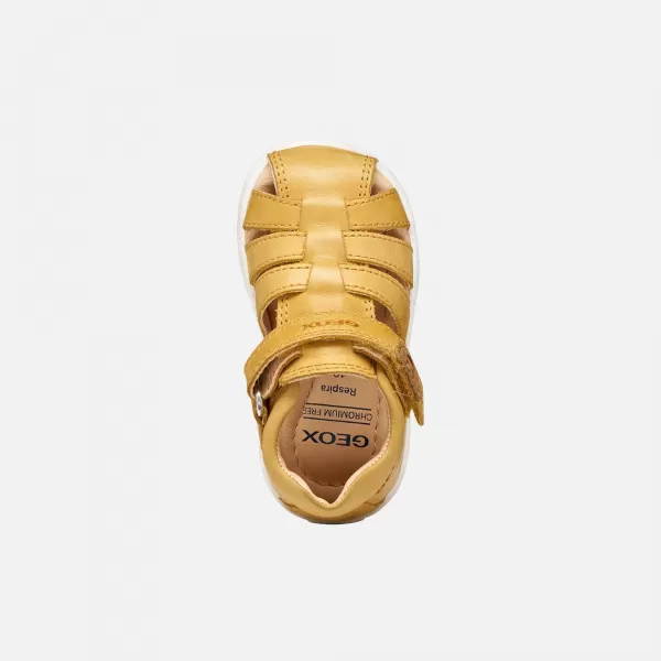  Chlapci prvé kroky GEOX SANDAL MACCHIA B254VA000CLC2003 ŽLTÁ 