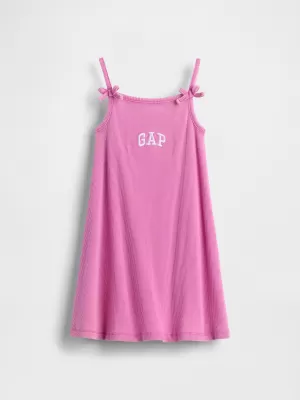 Detské šaty GAP LOGO TANK DRESS 771367-01 STANDOUT PINK