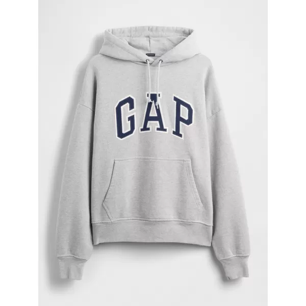  Pánska mikina GAP HEAVYWEIGHT LOGO HOODIE PULLOVER 823104-05 LIGHT GREY HEATHER 