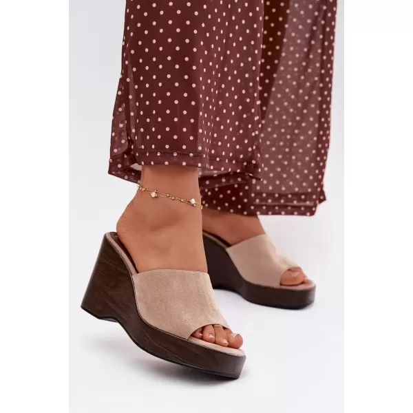  Dámske šľapky BOTO RAVELIA 41346 KHAKI 