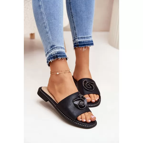  Dámske šľapky S.BARSKI KV51-007 BLACK 