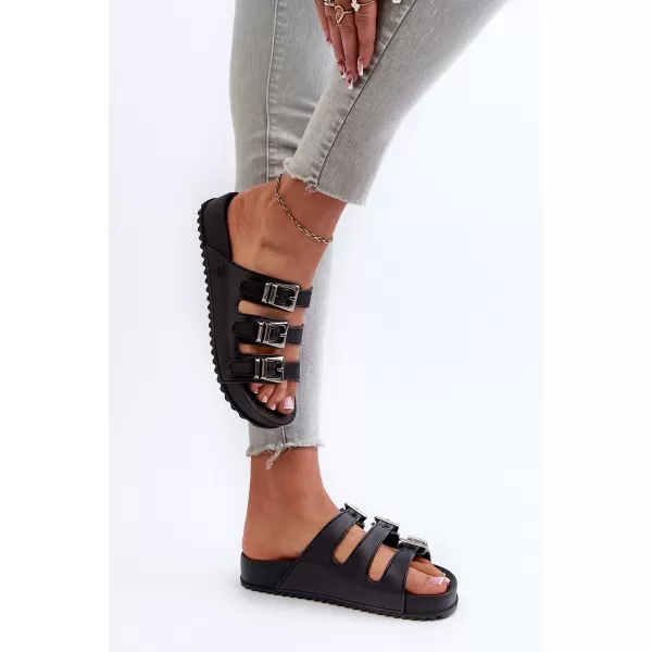 Dámske šľapky ZAXY JJ285058 BLACK 