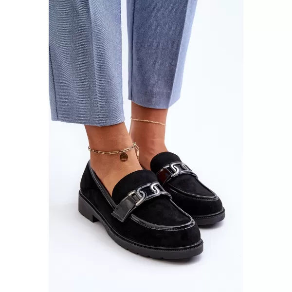  Dámske mokasíny S.BARSKI HY350A BLACK 