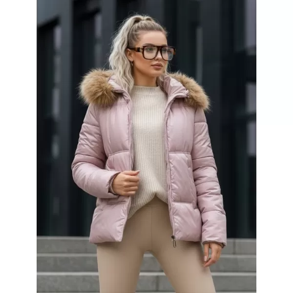  Dámska bunda DSTREET TY5526 RUŽOVÁ 