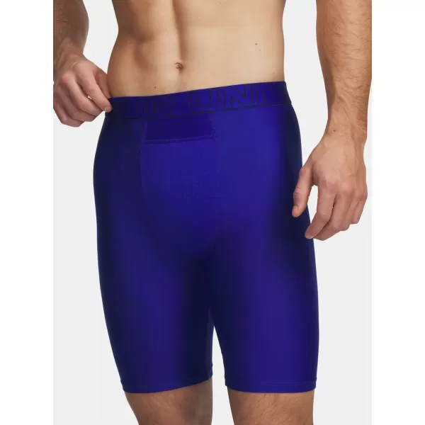  Pánske boxerky UNDER ARMOUR PERFORMANCE POUCH - SOLID 9IN - 2 6012561-400 MODRÁ 