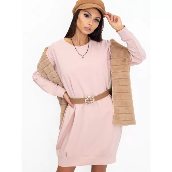  Dámske šaty BASIC FEEL GOOD RV-TU-5184.93P BRIGHT PINK 