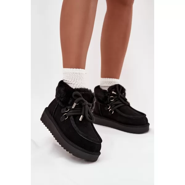  Dámske snehule D.FRANKLIN DFSH375006 BLACK 