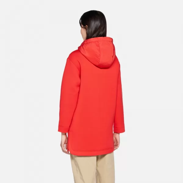  Dámska parka GEOX SWEATER G012427 ČERVENÁ 