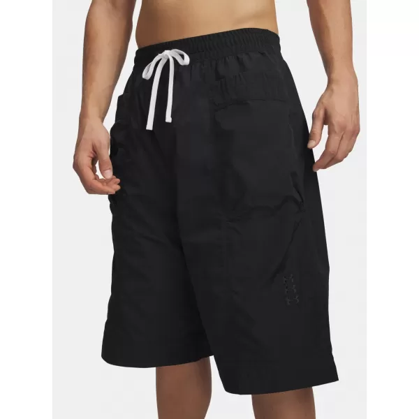  Pánske kraťasy UNDER ARMOUR UA HOOPS WOVEN SHORT 6011096-001 ČIERNA 