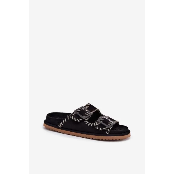  Dámske šľapky BOTO VISLEY 37423 BLACK 