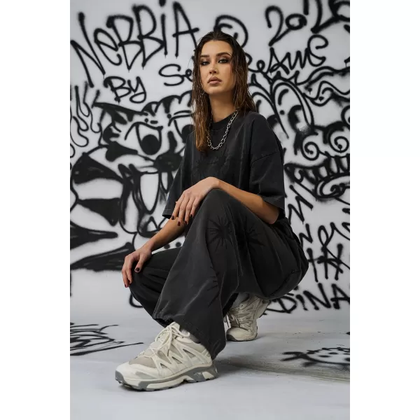  Dámske oversized tričko NEBBIA x Sexsdreams 813 BLACK 